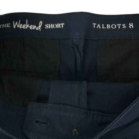 Talbots Weekend Twill Short Size 8 Navy NEW - Picture 3 of 5